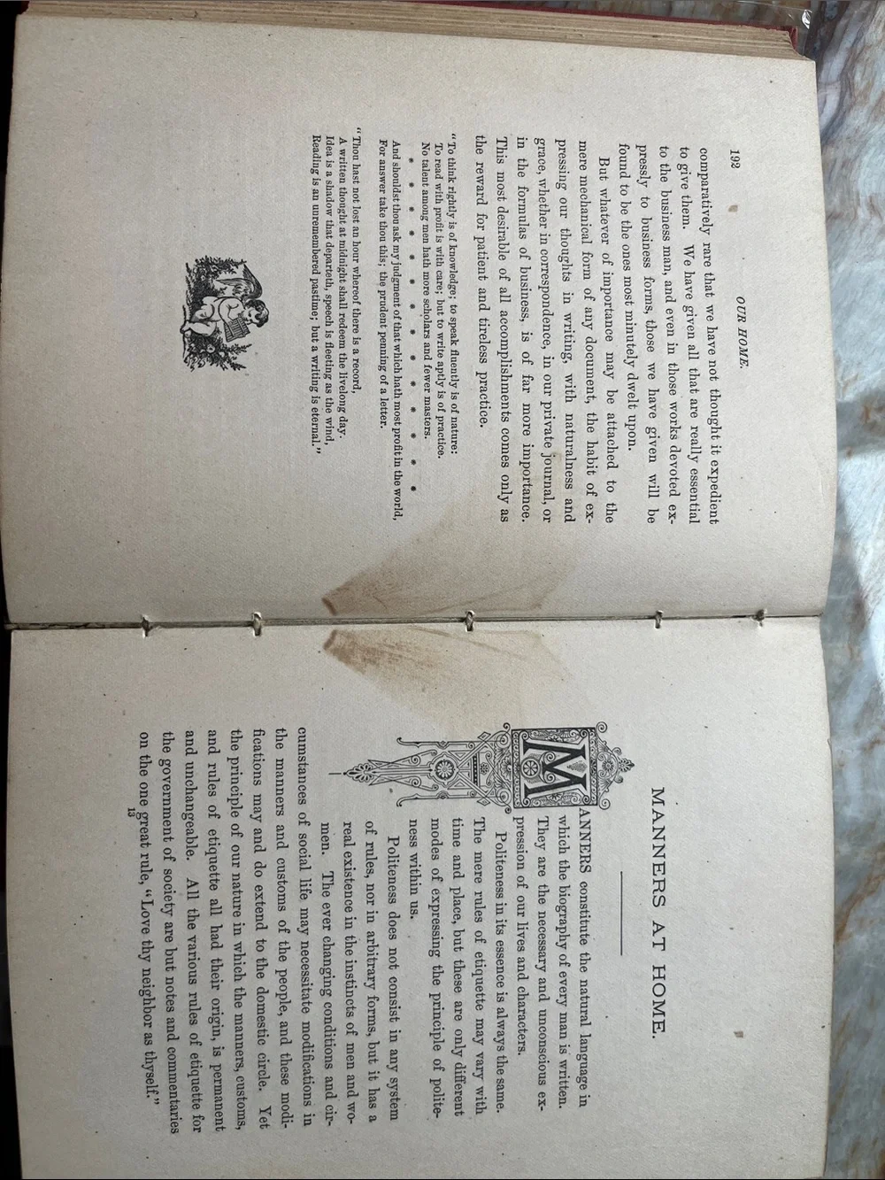 Our Home: Or, the Key to a Nobler Life C.E. Sargent Hardcover 1883